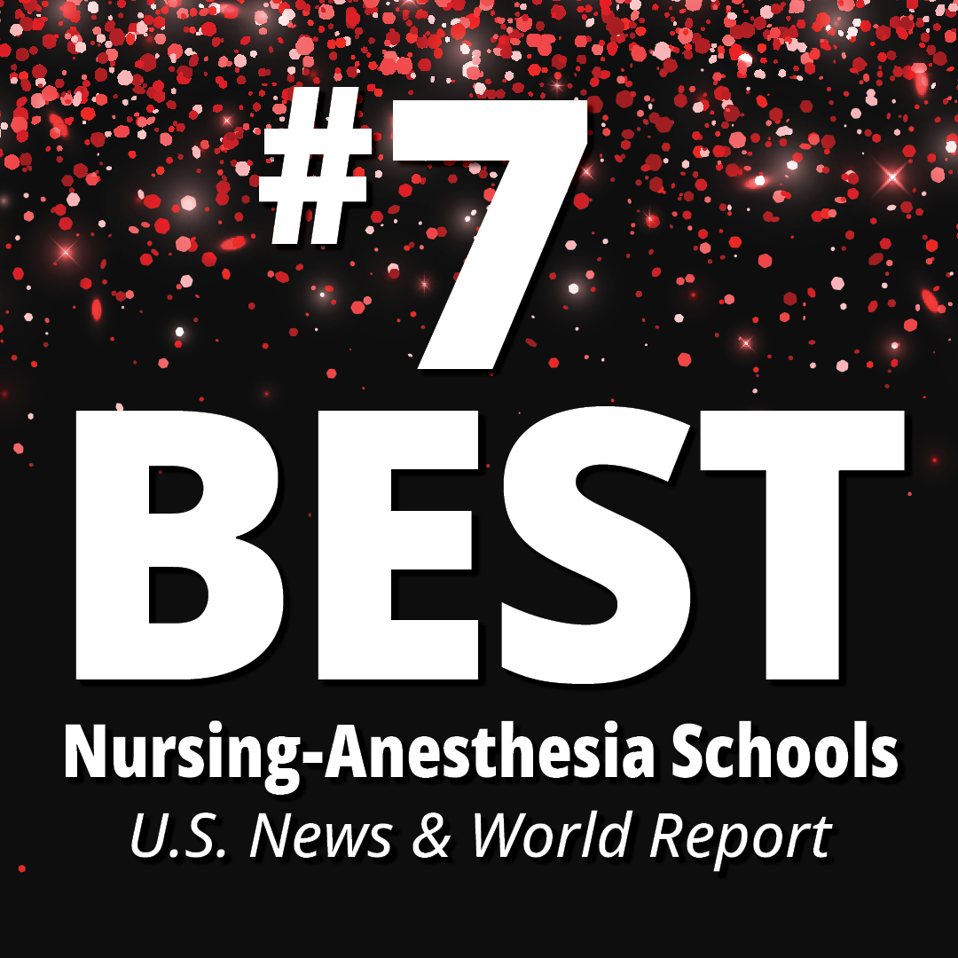 #7 best nurse anesthesia program badge
